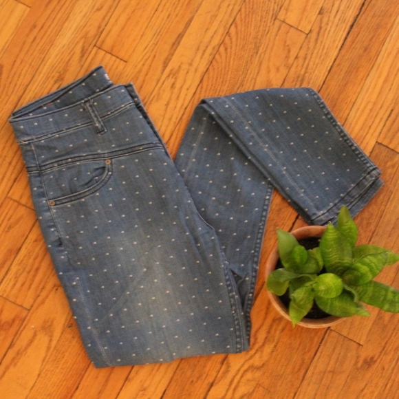 High Rise Polka Dot BDG (Urban Outfitters) Jeans - Picture 2 of 4